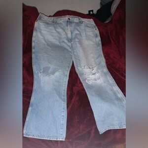 Wrangler Wild West High Rise straight ripped jeans 👖🤠